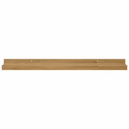 Wandregal mit Regal 2 pcs Braun 60 x 9 x 3 cm Holzwerkstoff
