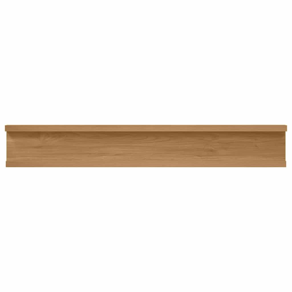 Wandregal mit Regal 2 pcs Braun 60 x 9 x 3 cm Holzwerkstoff