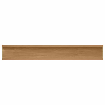 Wandregal mit Regal 2 pcs Braun 60 x 9 x 3 cm Holzwerkstoff