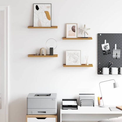 Wandregal mit Regal 4 pcs Beige 40 x 9 x 3 cm Holzwerkstoff