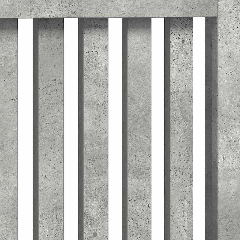 Heizkörperabdeckung Beton Grau 78 x 19 x 81,5 cm Holzwerkstoff