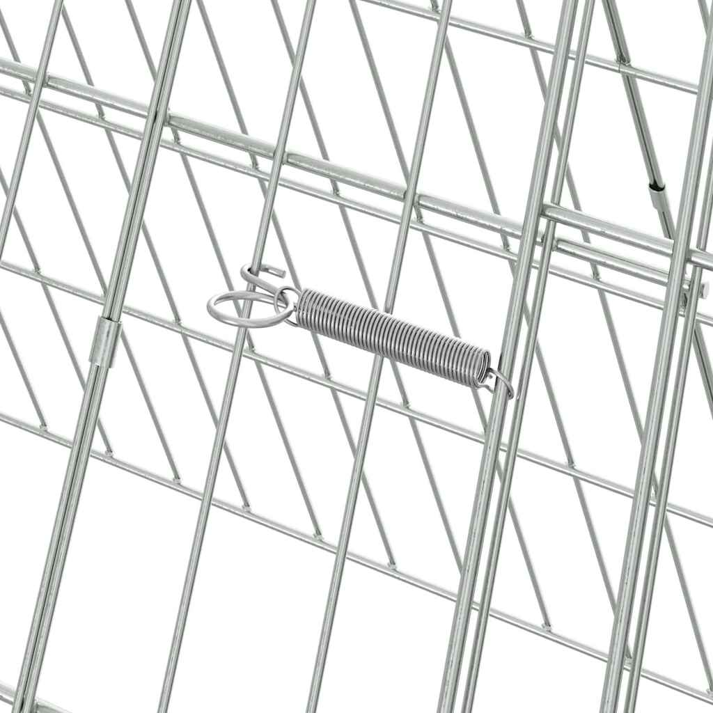 Hasenkäfig Silber 650 x 55 x 55 cm Verzinkter Stahl