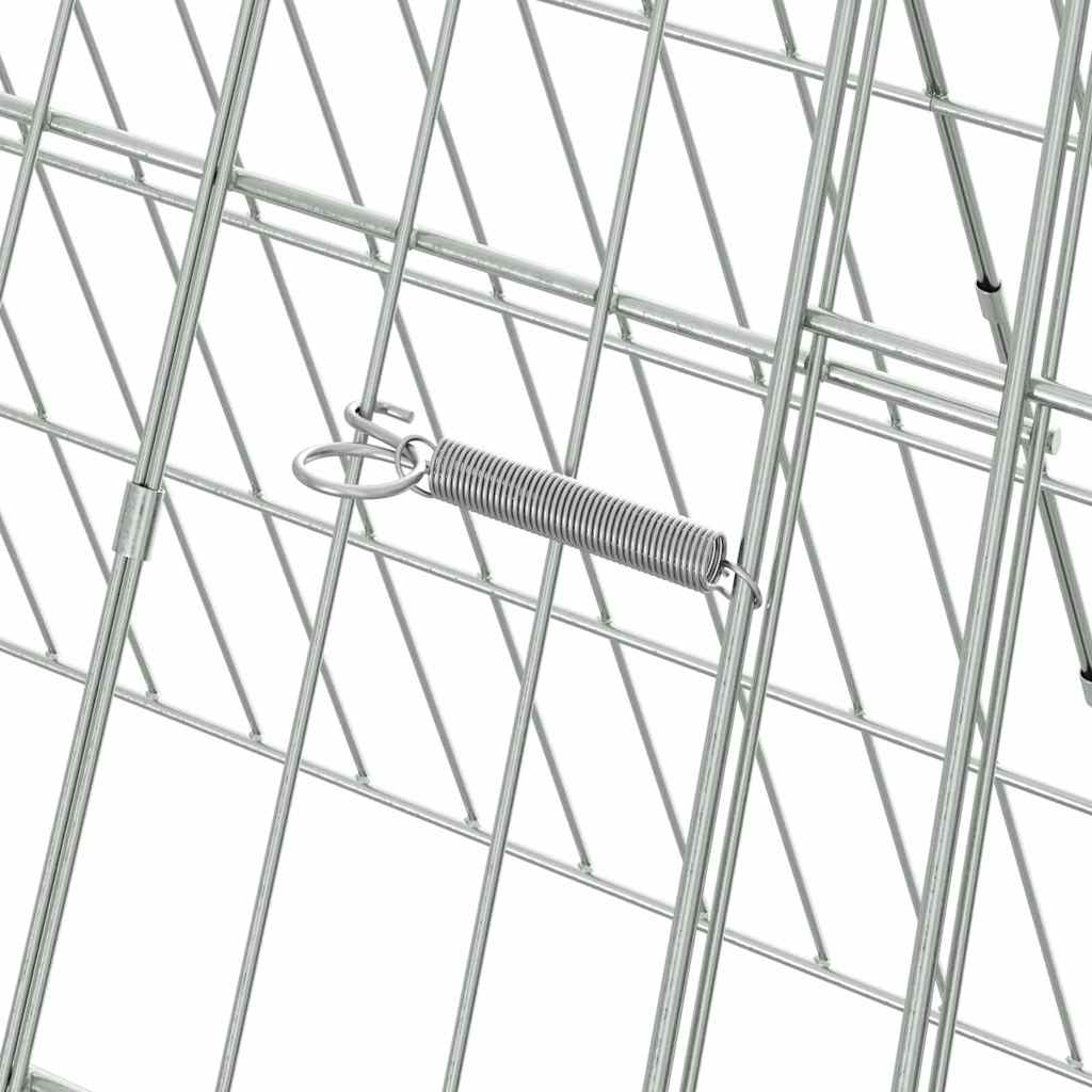 Hasenkäfig Silber 650 x 55 x 55 cm Verzinkter Stahl