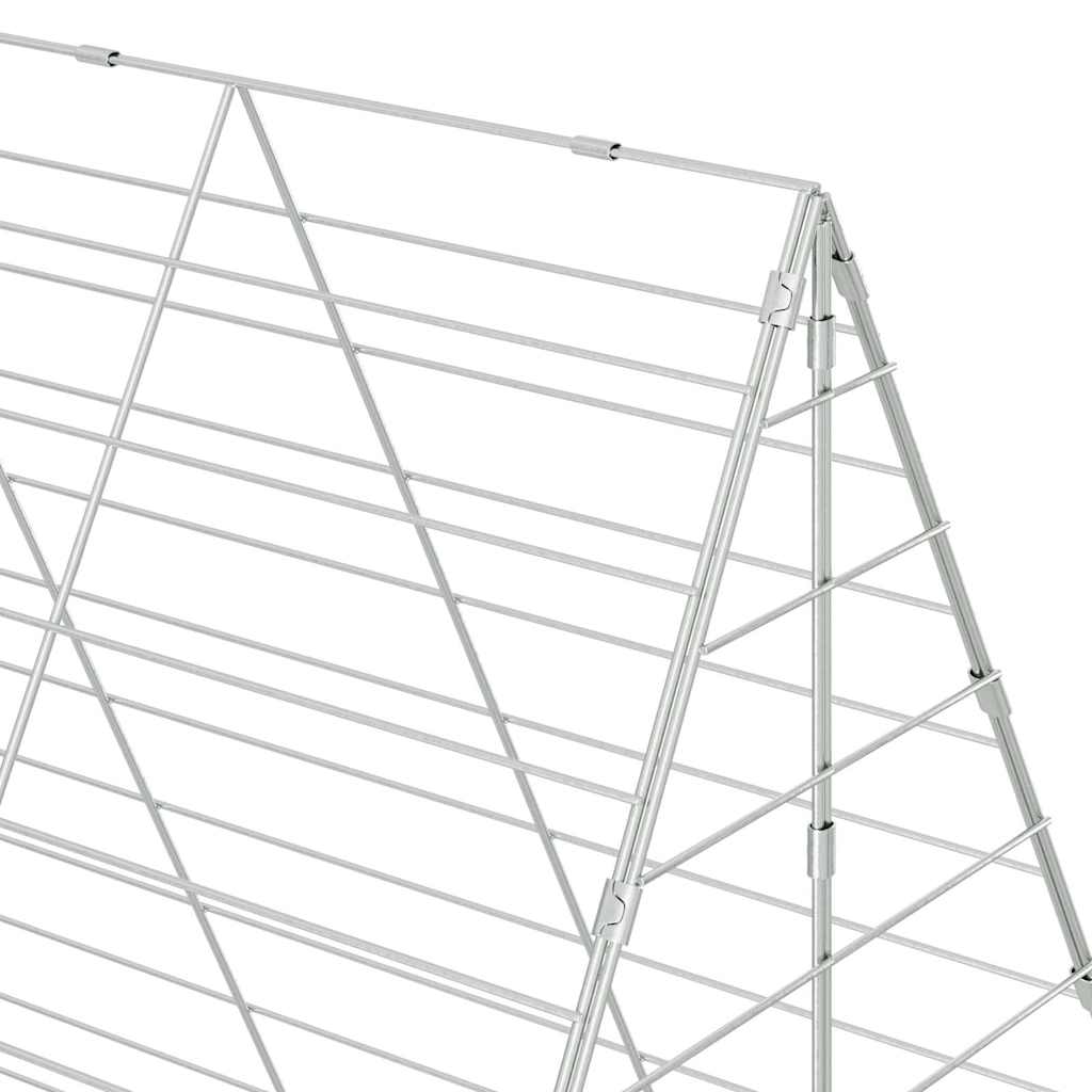 Hasenkäfig Silber 300 x 100 x 210 cm Verzinkter Stahl