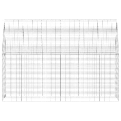 Hasenkäfig Silber 300 x 100 x 210 cm Verzinkter Stahl