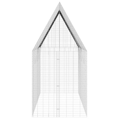 Hasenkäfig Silber 400 x 100 x 210 cm Verzinkter Stahl