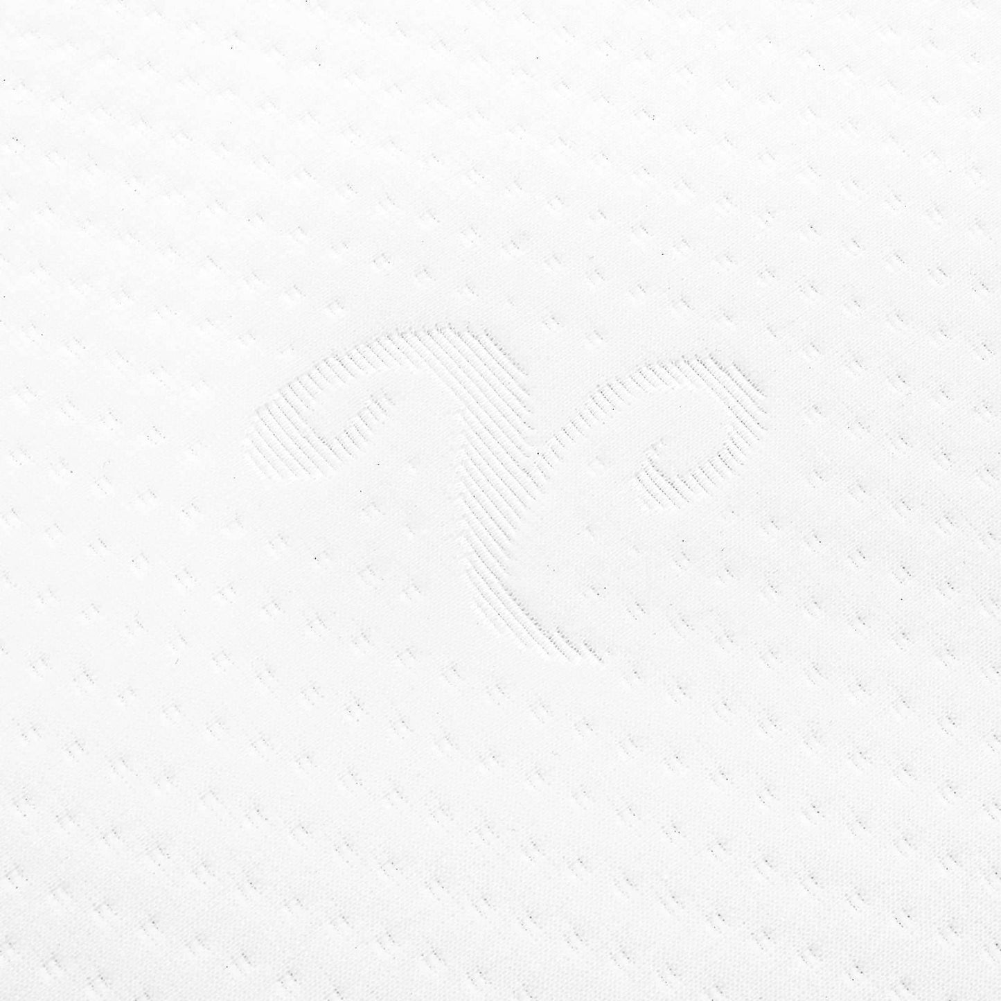 Schlafkissen Uni Weiß 70 x 36 x 6,5 cm Viscoschaum