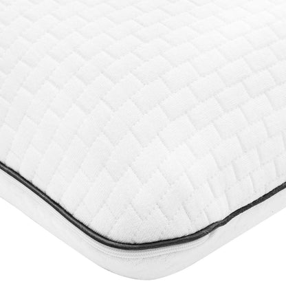 Schlafkissen Uni Weiß 80 x 40 x 12 cm Gelschaum