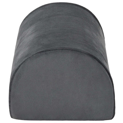 Fußstützenkissen Uni Grau 42 x 18 x 13 cm PU-Schaum