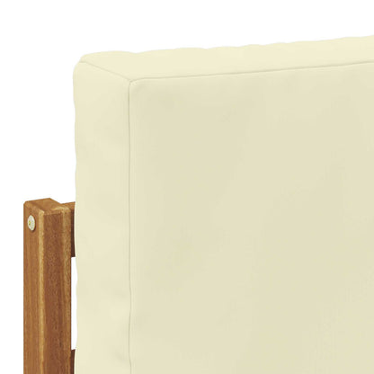 Outdoor Mittelsofa Massivholz Akazie Natur