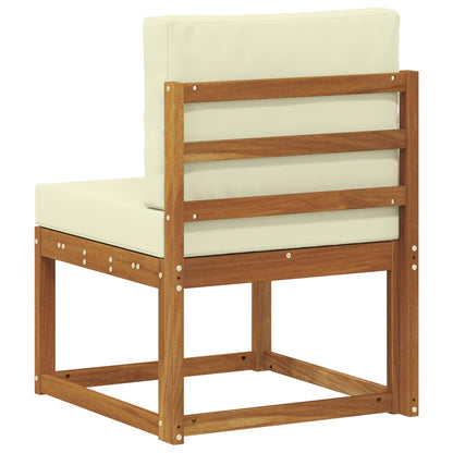 Outdoor Mittelsofa Massivholz Akazie Natur