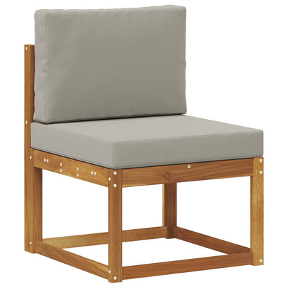 Outdoor Mittelsofa Massivholz Akazie Natur