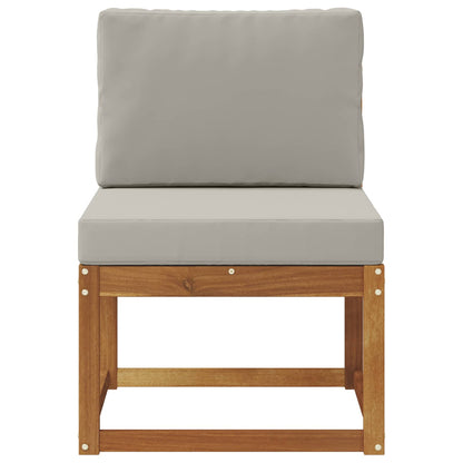 Outdoor Mittelsofa Massivholz Akazie Natur