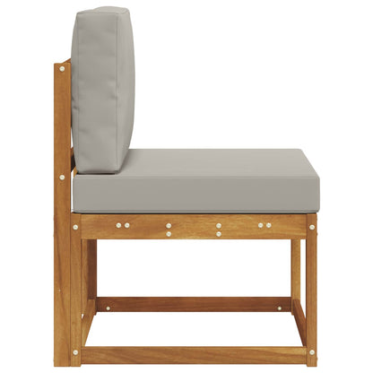 Outdoor Mittelsofa Massivholz Akazie Natur