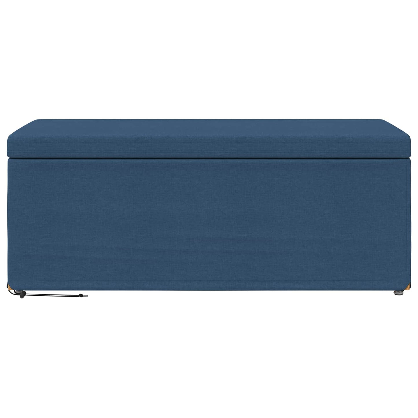 Hocker Blau 101 x 41 x 40 cm Stoff und Pressholz