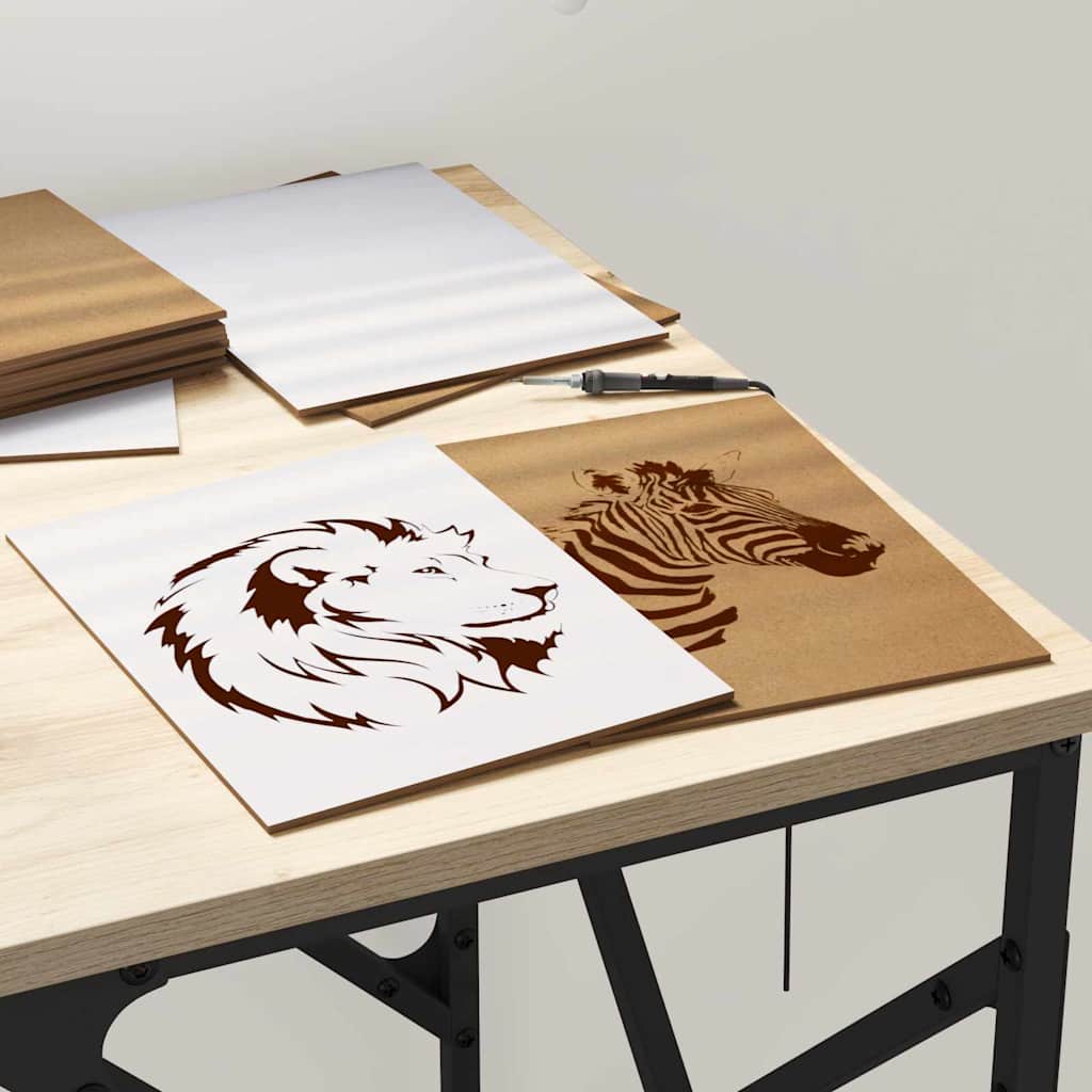 Dekoplatten 150 pcs Weiß 15 x 21 x 0,27 cm Holzwerkstoff