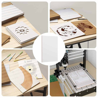 Dekoplatten 150 pcs Weiß 15 x 21 x 0,27 cm Holzwerkstoff