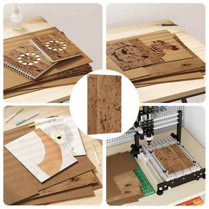 Dekoplatten 12 pcs Altholz 30 x 42 x 0,27 cm Holzwerkstoff