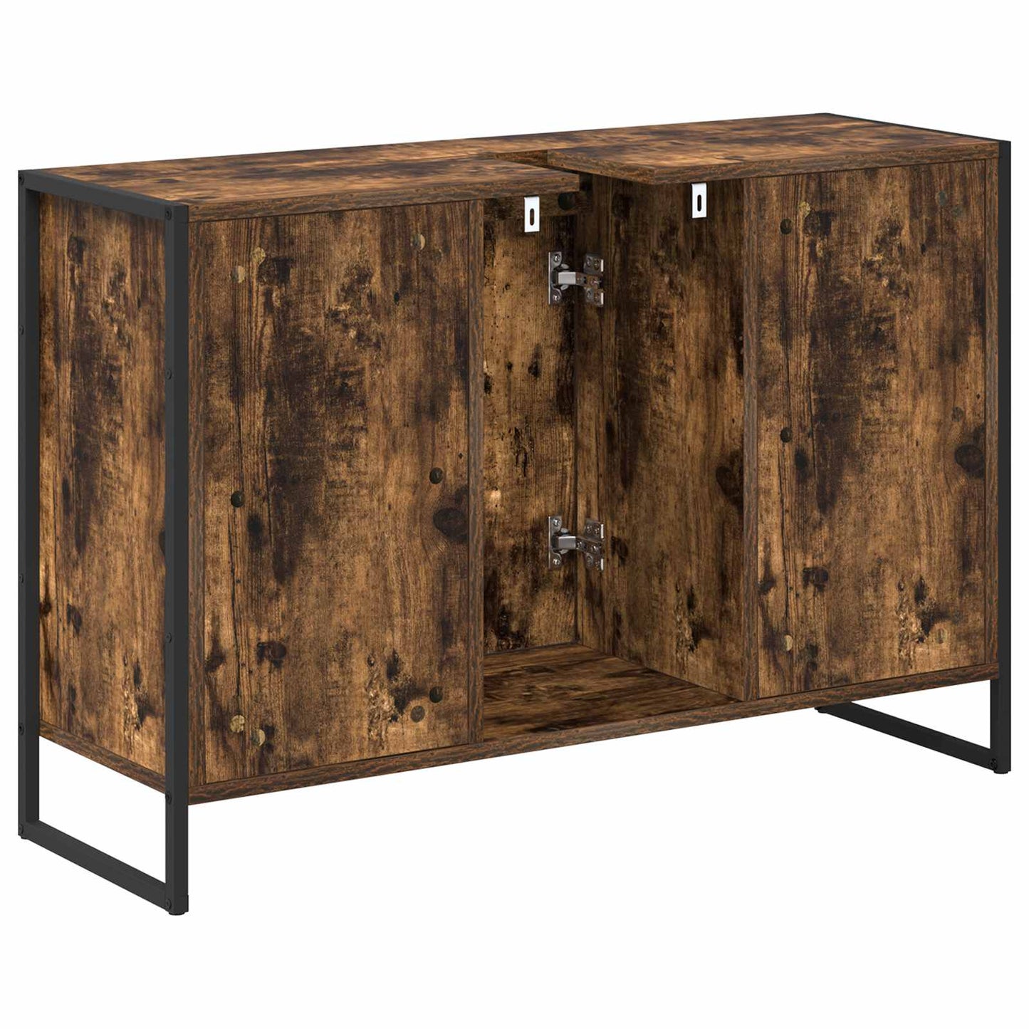 Badezimmerschrank Raucharbe 90 x 30 x 60 cm Holzwerkstoff