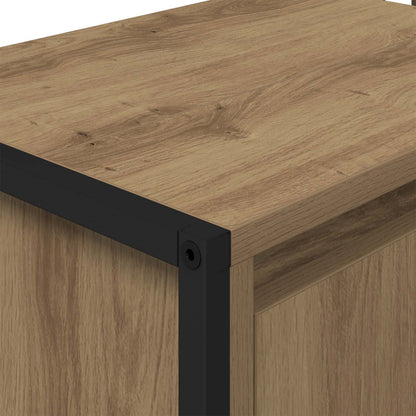 Badezimmerschrank mit Tür Kunsthandwerk Eiche 90 x 30 x 60 cm