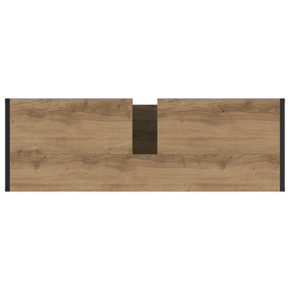 Badezimmerschrank mit Tür Kunsthandwerk Eiche 90 x 30 x 60 cm