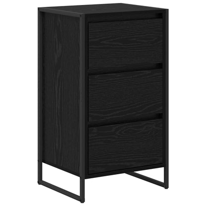 Sideboard Schwarz Eichen-Optik 42 x 36 x 75,5 cm Holzwerkstoff