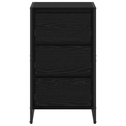 Sideboard Schwarz Eichen-Optik 42 x 36 x 75,5 cm Holzwerkstoff