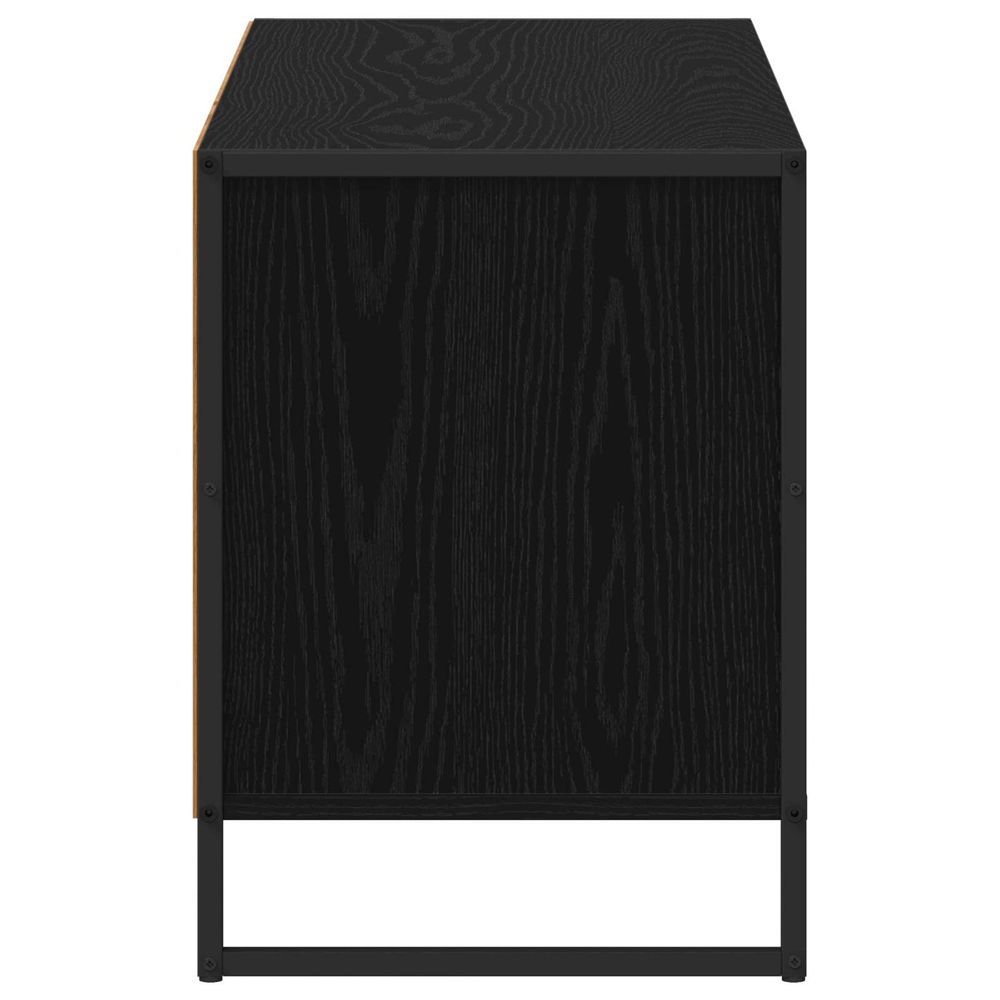 TV-Schränk Schwarz Eichen-Optik 100 x 36 x 49,5 cm