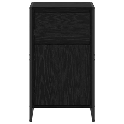 Sideboard Schwarz Eichen-Optik 81 x 36 x 150.5 cm Holzwerkstoff