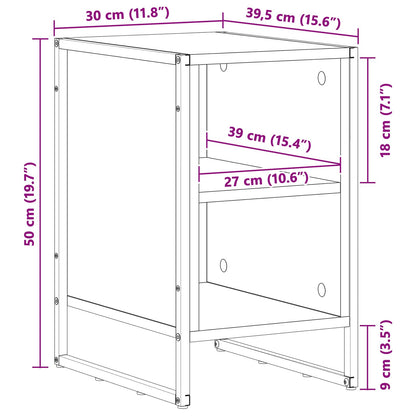 Nachttisch Altholz 39,5 x 30 x 50 cm Holzwerkstoff