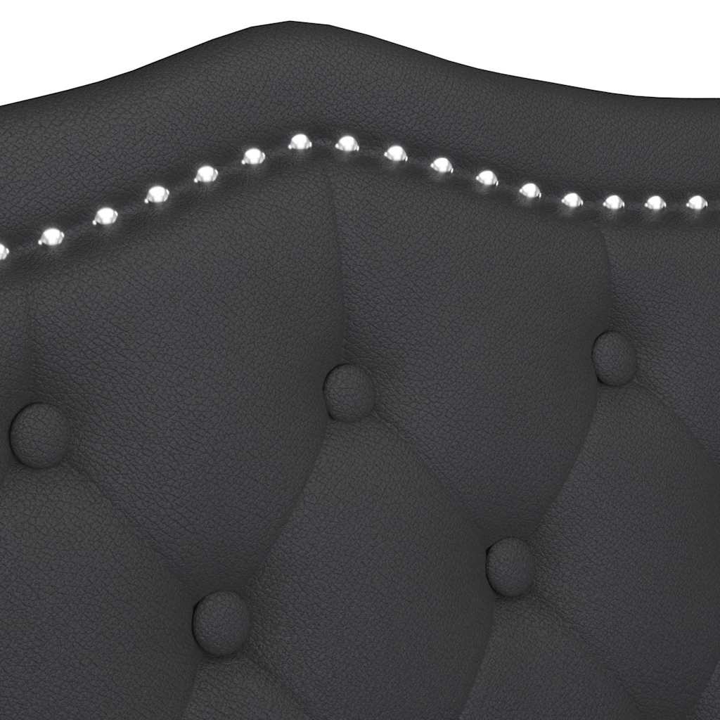 Chesterfield Bank Schwarz 120,5 x 65 x 75 cm Kunstleder