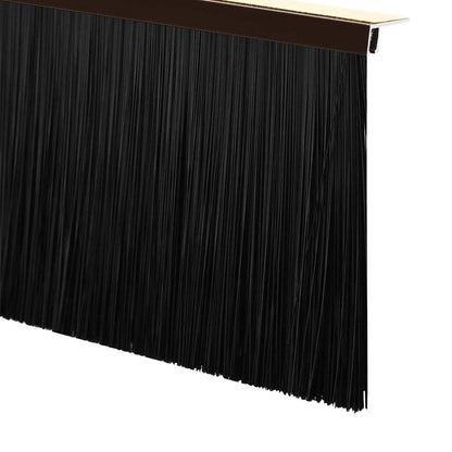 Selbstklebende Türbürstendichtungen 12 pcs Braun 100 cm