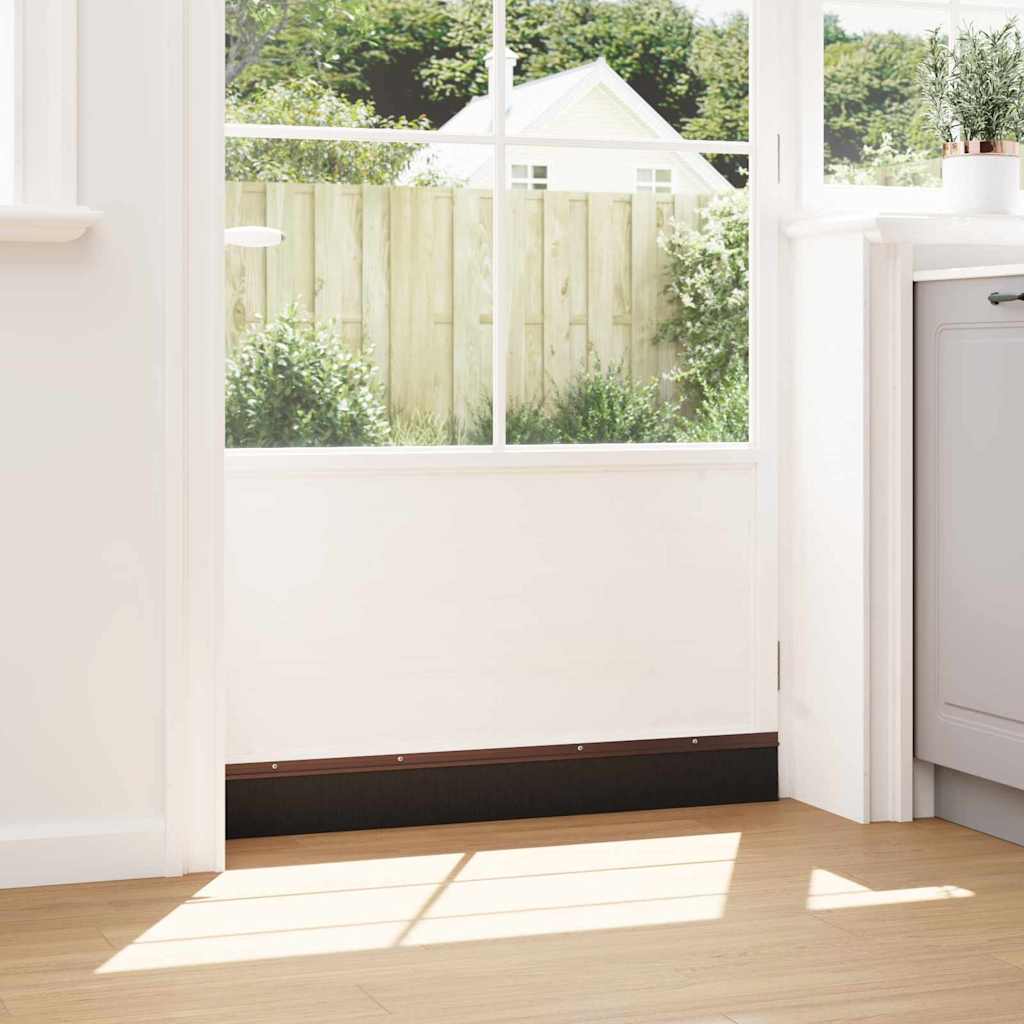 Aufsteck Türbürstendichtungen 6 pcs Braun 100 cm