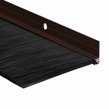 Aufsteck Türbürstendichtungen 2 pcs Braun 100 cm