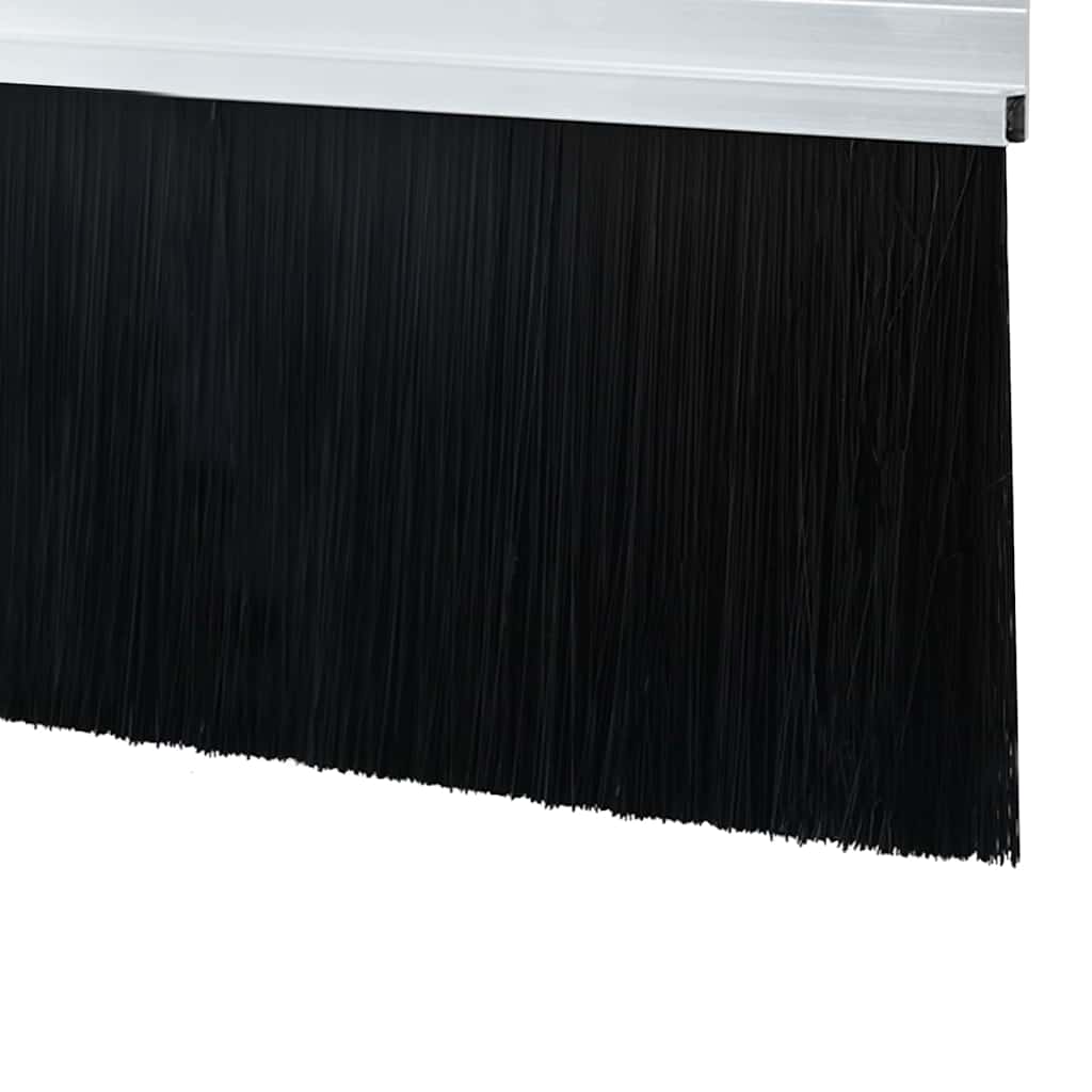 Selbstklebende Türbürstendichtungen 6 pcs Silber 100 cm