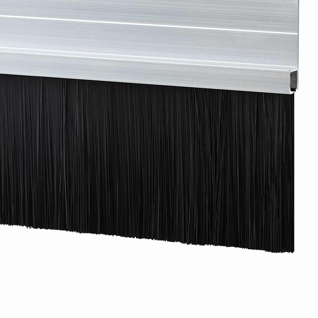 Selbstklebende Türbürstendichtungen 12 pcs Silber 100 cm