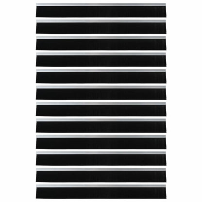 Selbstklebende Türbürstendichtungen 12 pcs Silber 100 cm