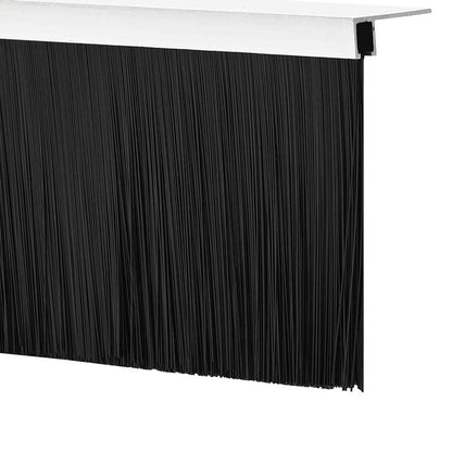 Aufsteck Türbürstendichtungen 2 pcs Silber 100 cm