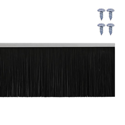 Aufsteck Türbürstendichtungen 2 pcs Silber 100 cm