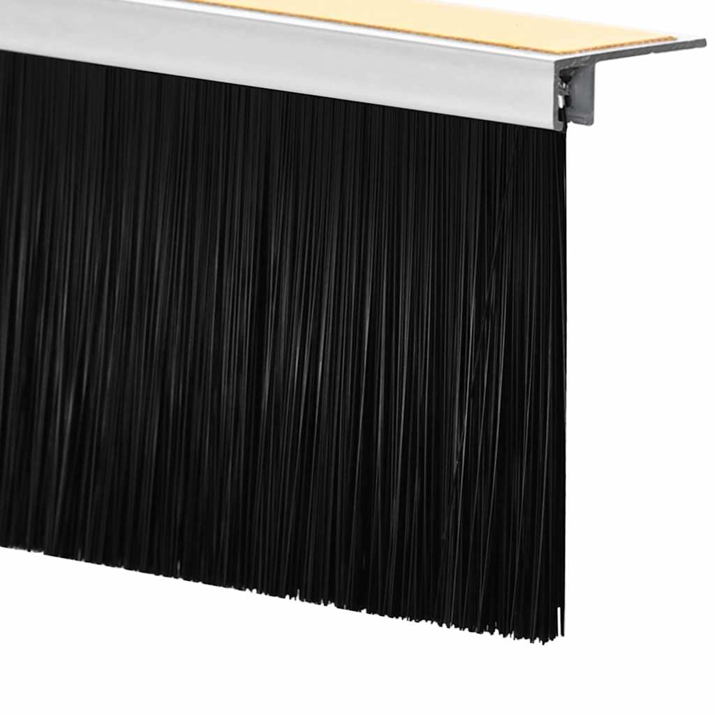 Selbstklebende Türbürstendichtungen 6 pcs Weiß 100 cm