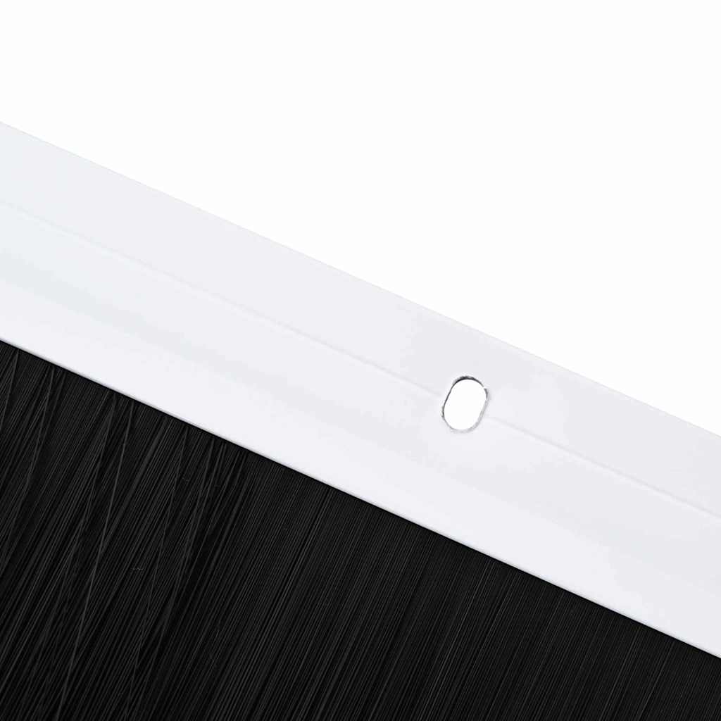 Aufsteck Türbürstendichtungen 2 pcs Weiß 100 cm