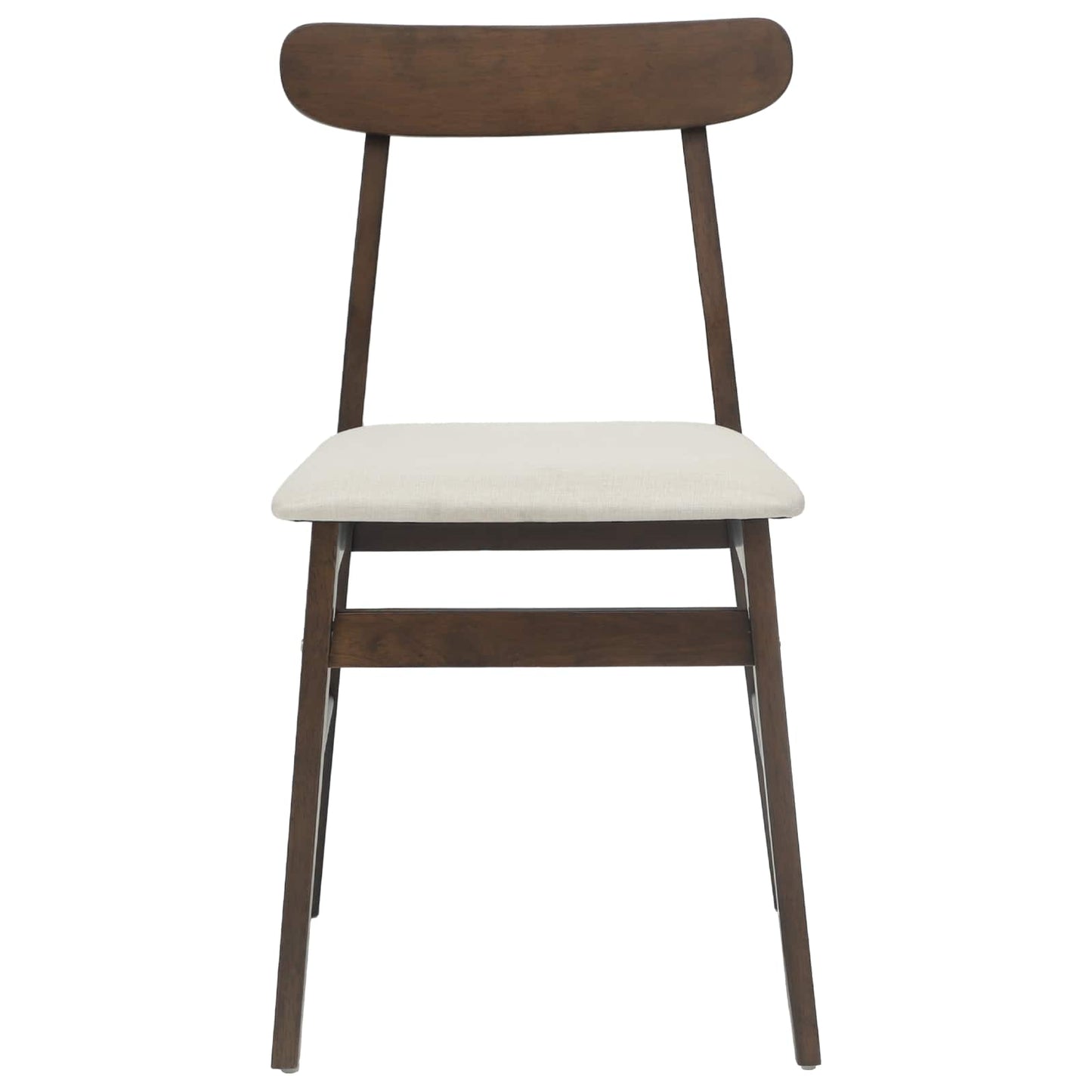 Esszimmerstuhl 2 pcs Dunkelbraun, Hell Massives Gummiholz