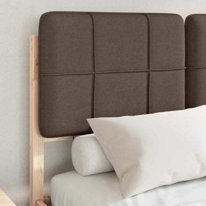 Bettgestell mit gepolstertem Kopfteil Taupe 120 x 190 cm