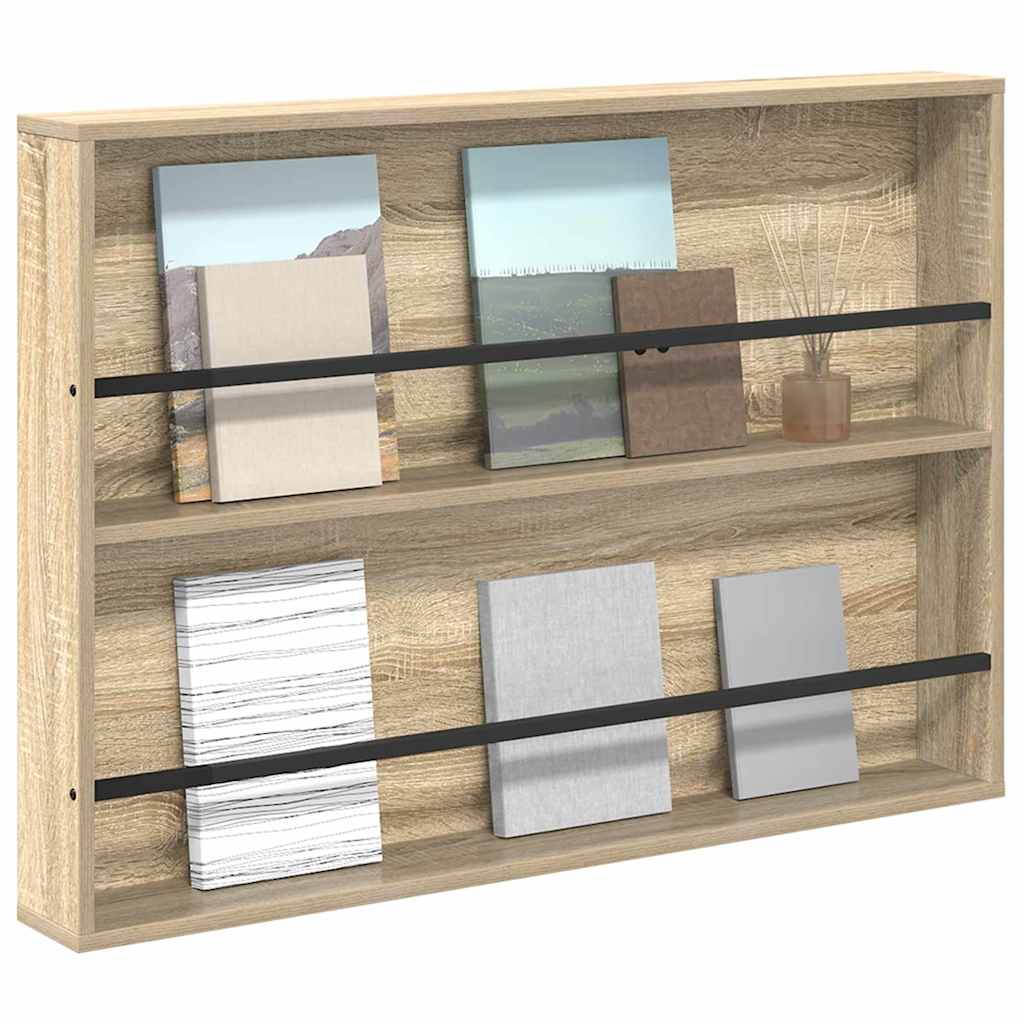 Magazinregal Sonoma-Eiche 100 x 12 x 70 cm Holzwerkstoff