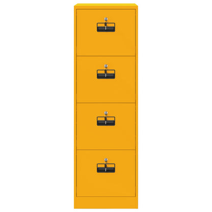 Aktenschrank mit Schubladen 2 pcs Senfgelb 44 x 50 x 106,5 cm