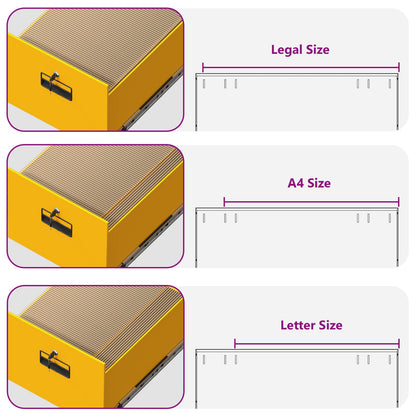 Aktenschrank mit Schubladen 2 pcs Senfgelb 44 x 50 x 106,5 cm