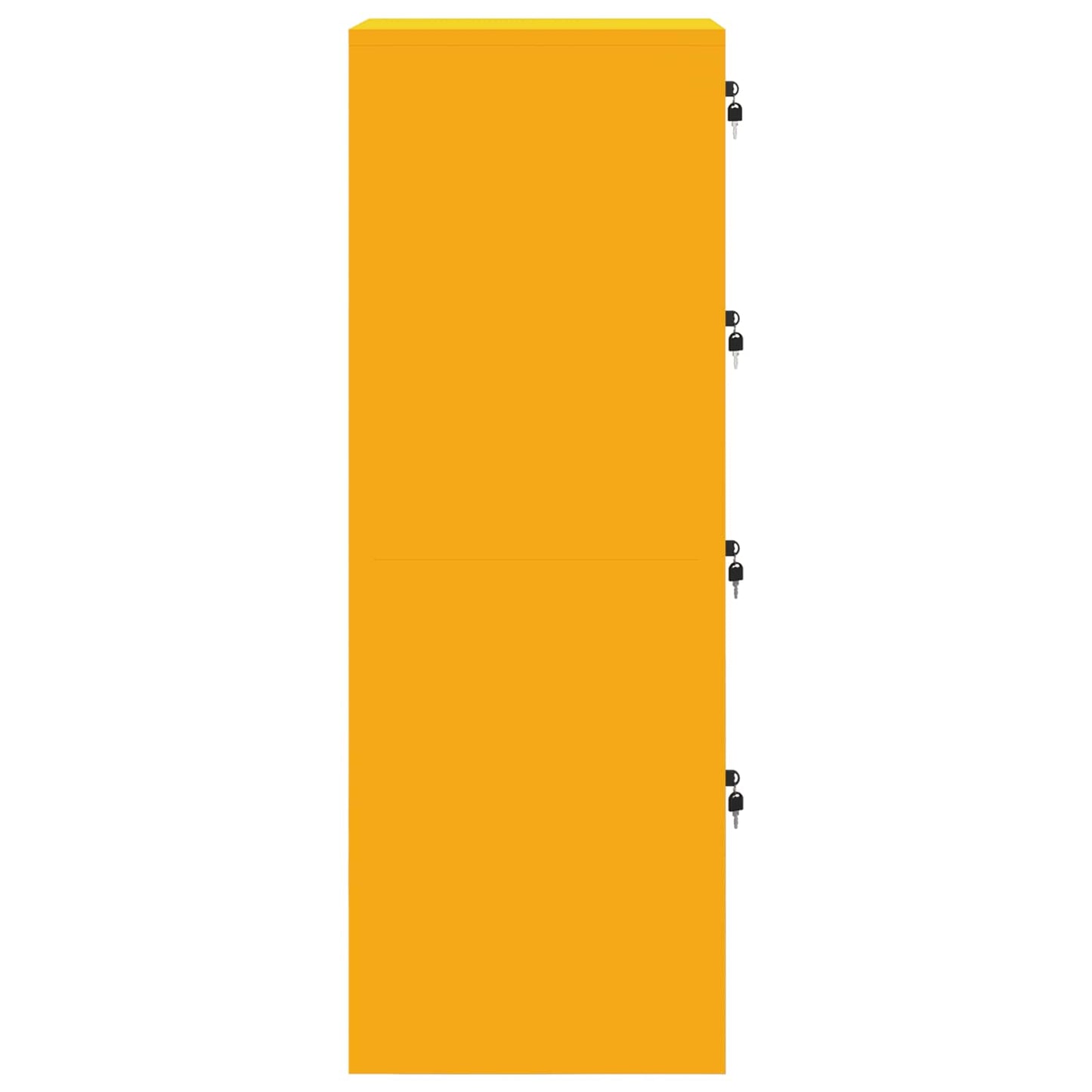 Aktenschrank mit Schubladen 2 pcs Senfgelb 44 x 50 x 106,5 cm