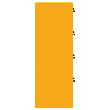 Aktenschrank mit Schubladen 2 pcs Senfgelb 44 x 50 x 106,5 cm