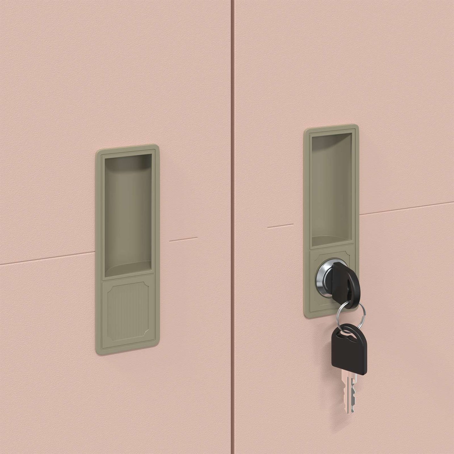 Aufbewahrungsschrank Rosa 90 x 40 x 140 cm Stahl