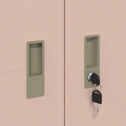 Aufbewahrungsschrank Rosa 90 x 40 x 140 cm Stahl